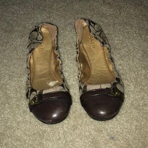 Coach brown flats